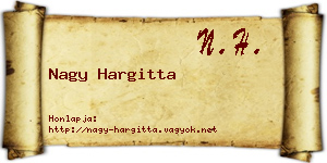 Nagy Hargitta névjegykártya